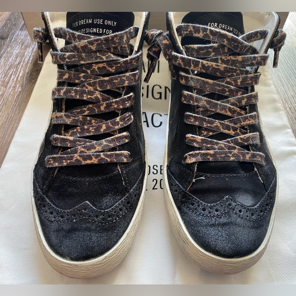 Golden Goose Black and Brown Sneakers